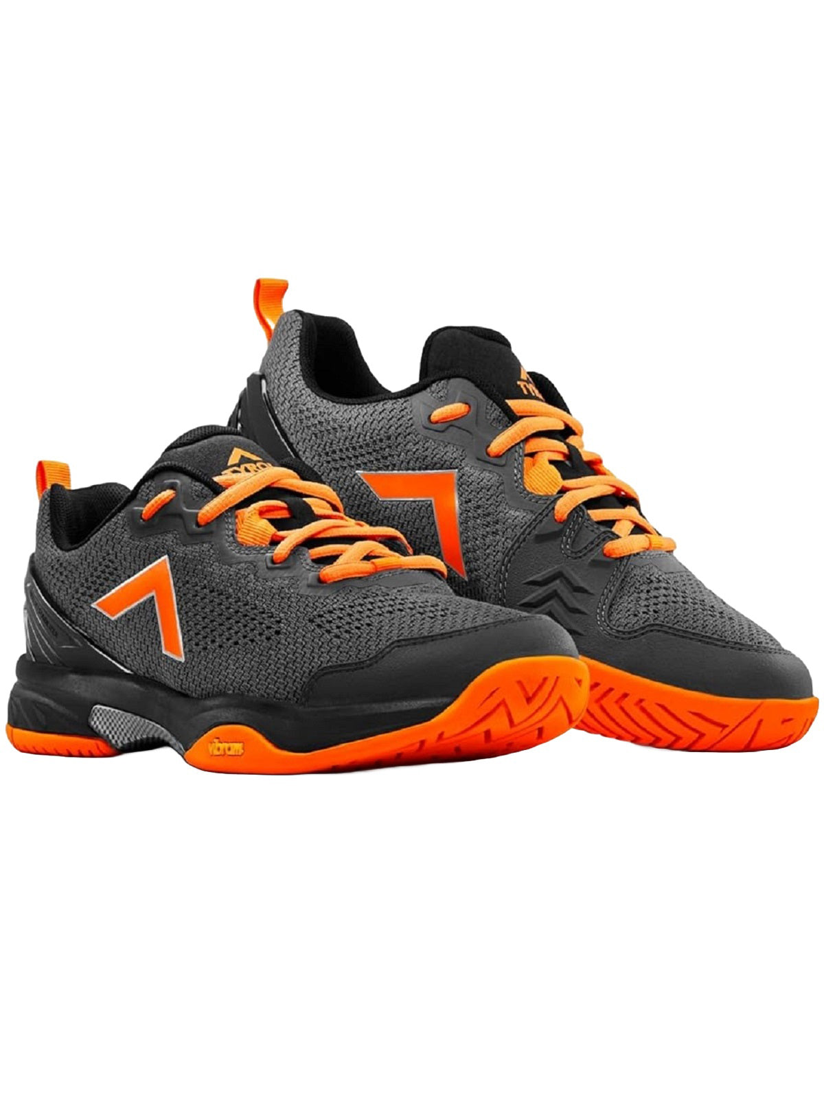 Tyrol Men's Velocity-V Pickleball Shoes (Charcoal Grey/Tangerine)