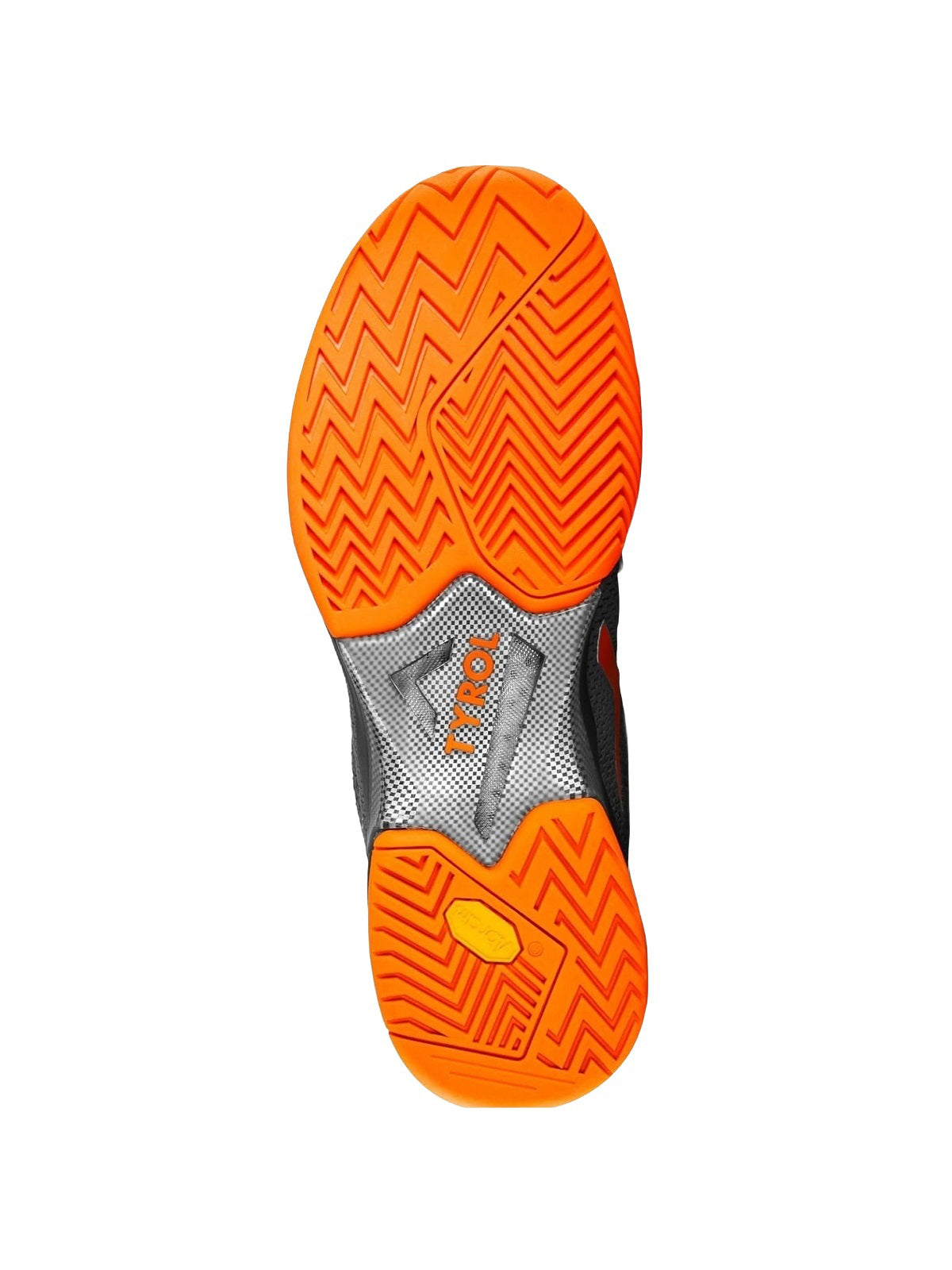 Tyrol Men's Velocity-V Pickleball Shoes (Charcoal Grey/Tangerine)