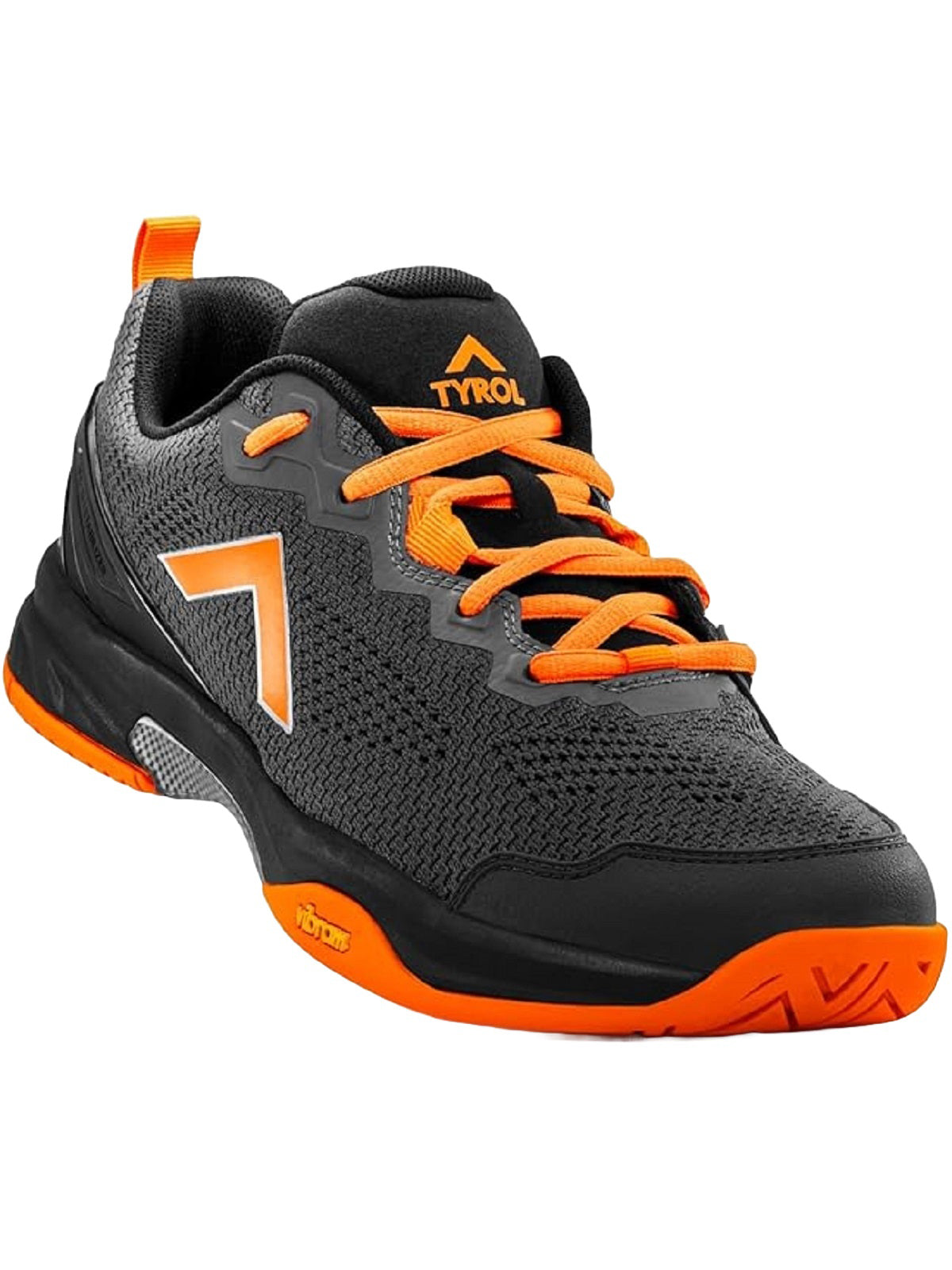 Tyrol Men's Velocity-V Pickleball Shoes (Charcoal Grey/Tangerine)