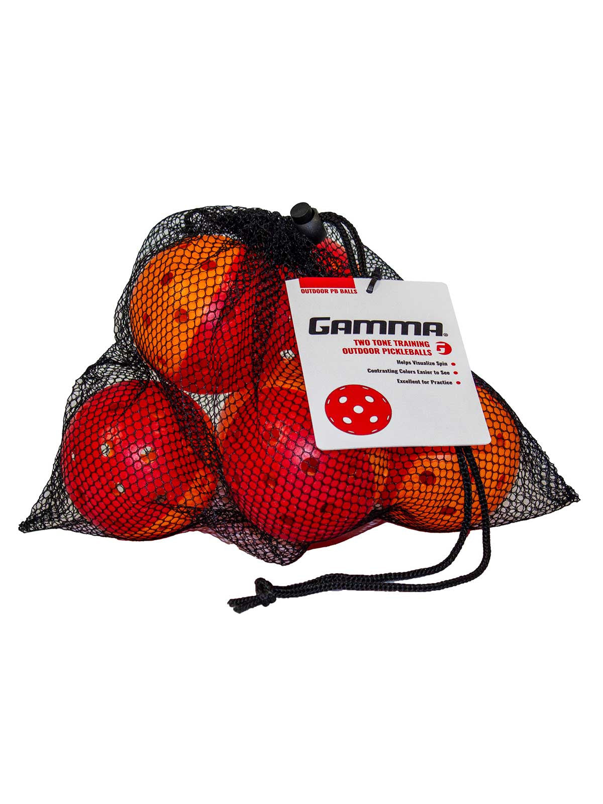 Gamma Two Tone Outdoor Pickleball Training Balls (6-Pack)