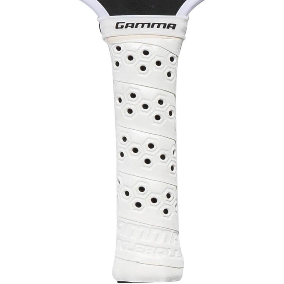Gamma Raw Carbon Fiber Obsidian 13 Pickleball Paddle (White)