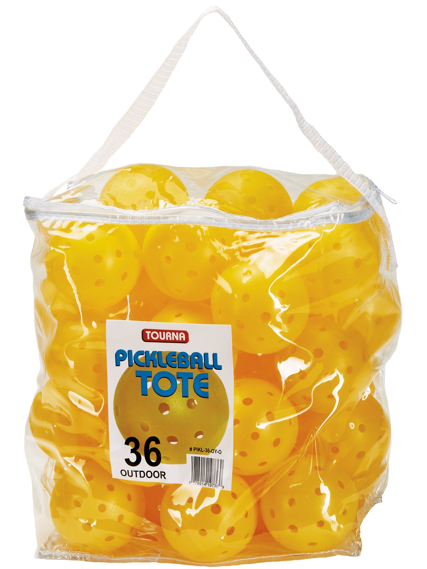 Tourna Outdoor Optic Yellow Pickleballs (36-Ball Tote)
