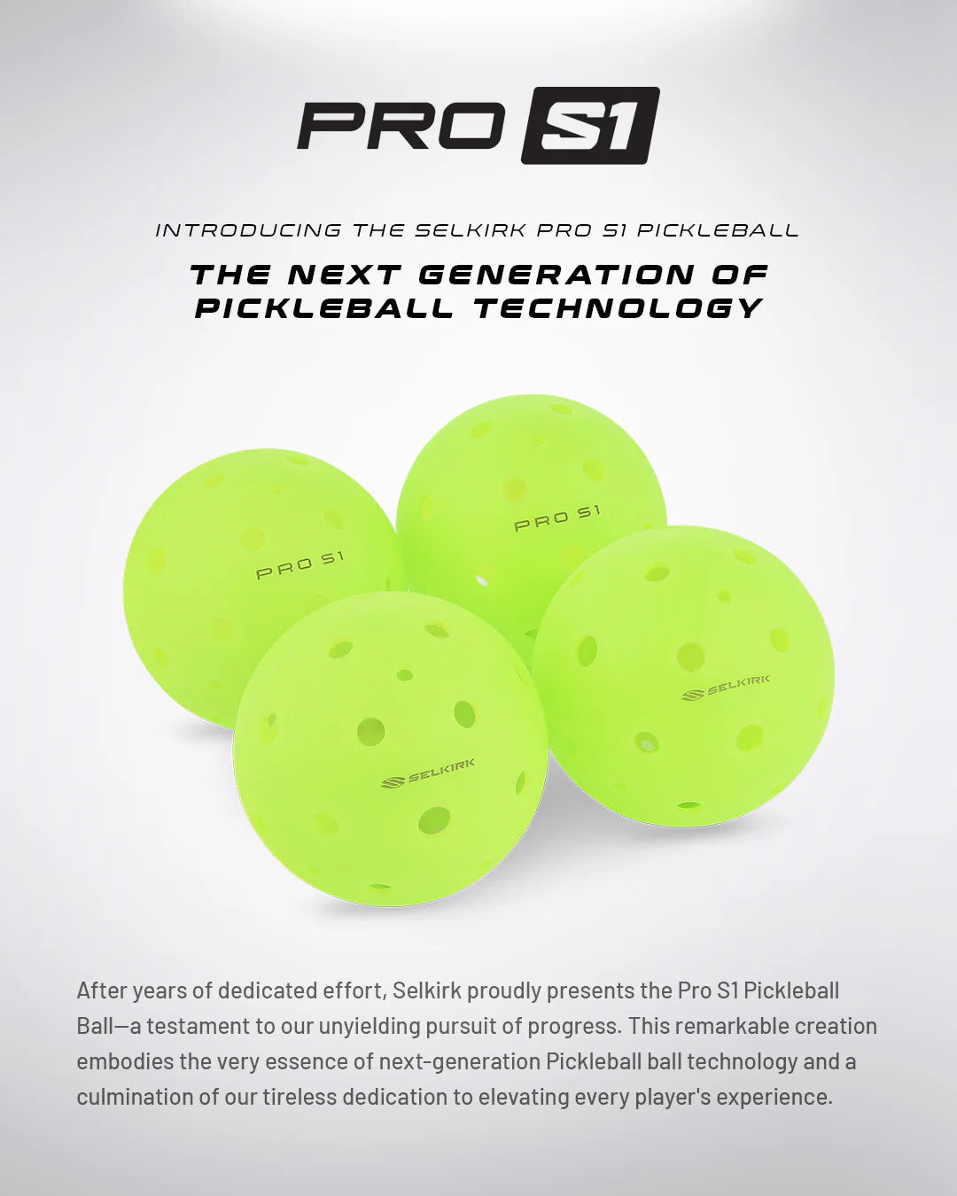 Selkirk - Pro S1 Pickleballs