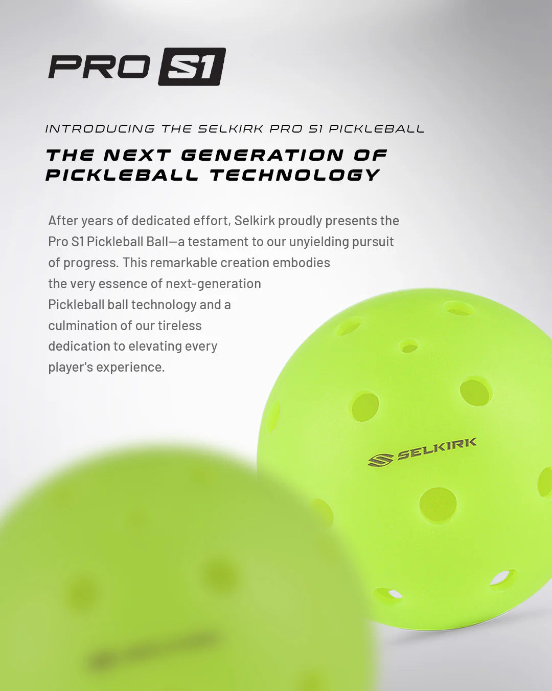 Selkirk - Pro S1 Pickleballs