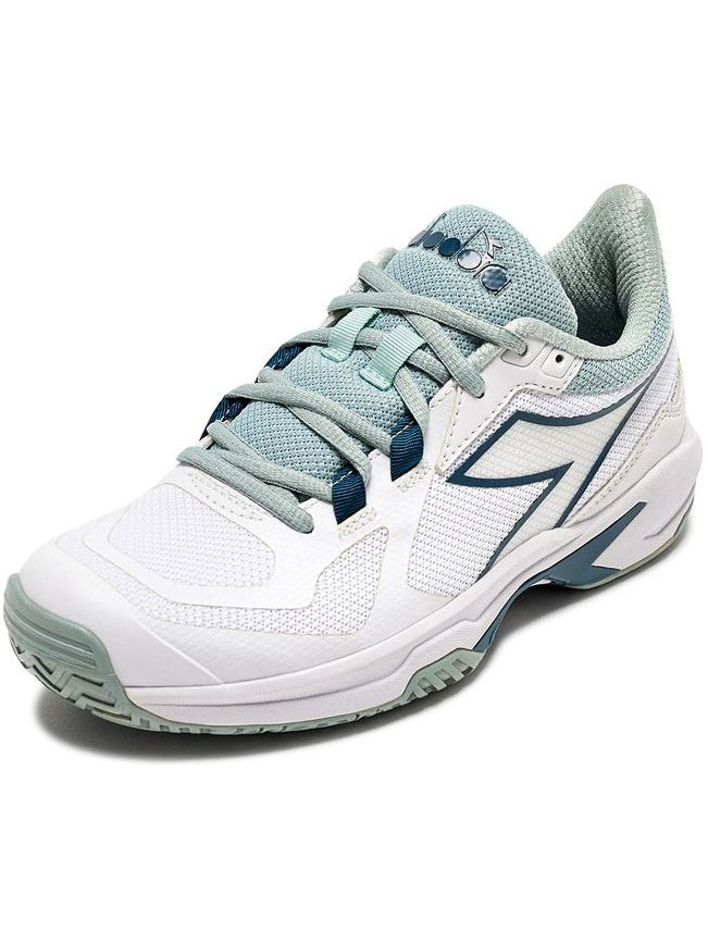 Diadora Women's Trofeo 2 All Ground Pickleball Shoes (White/Legion Blue)