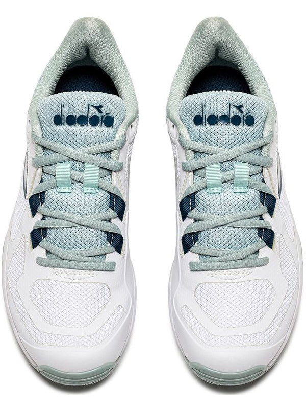 Diadora Women's Trofeo 2 All Ground Pickleball Shoes (White/Legion Blue)