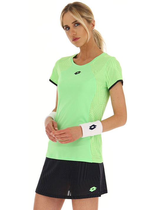 Lotto Women's Superrapida Pickleball V Tee (Green)