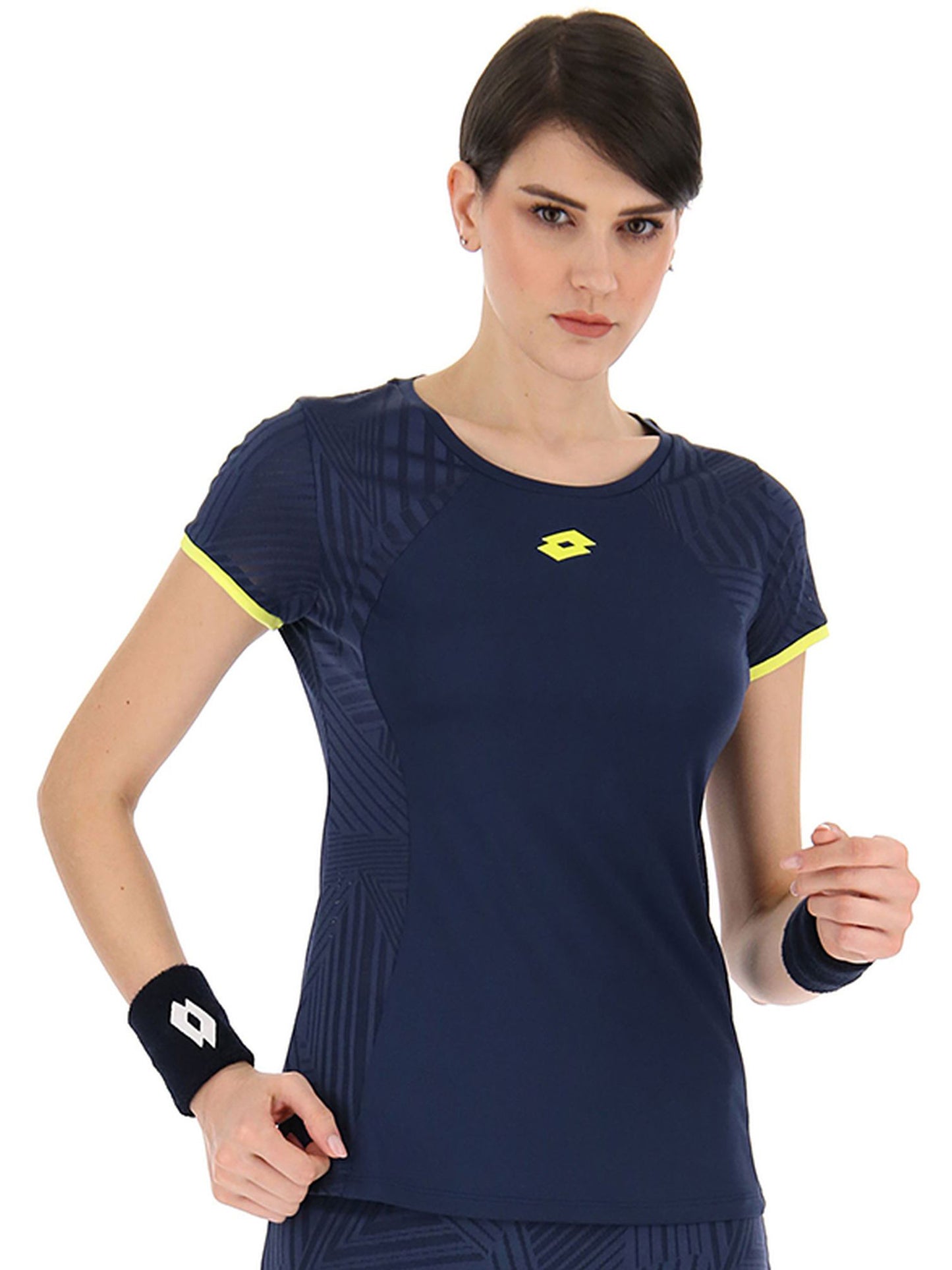 Lotto Women's Superrapida Pickleball V Tee (Dark Denim)