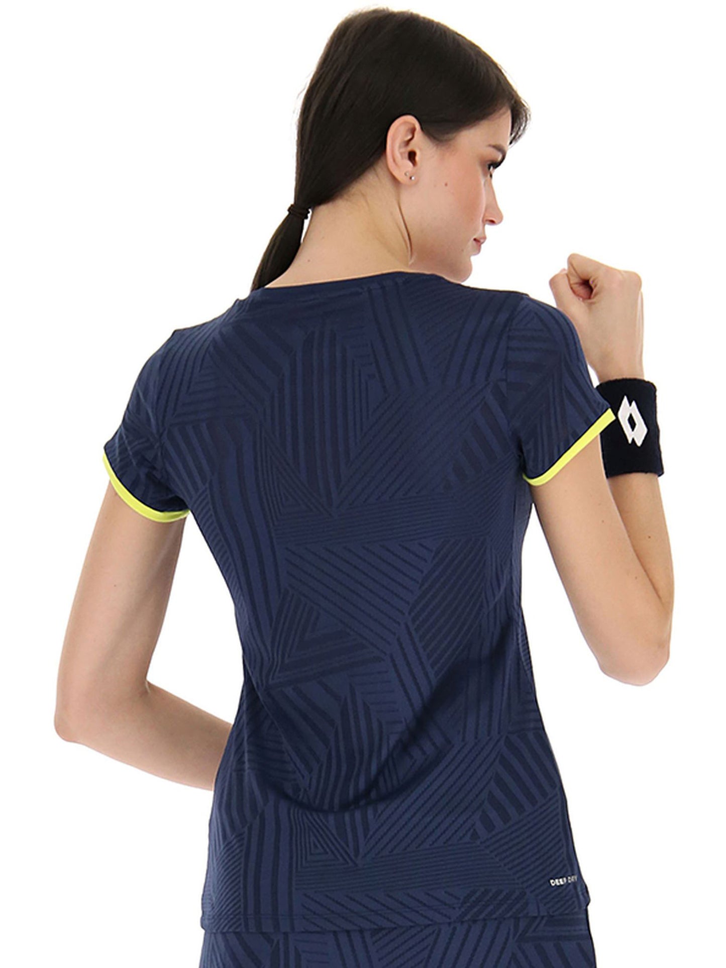 Lotto Women's Superrapida Pickleball V Tee (Dark Denim)