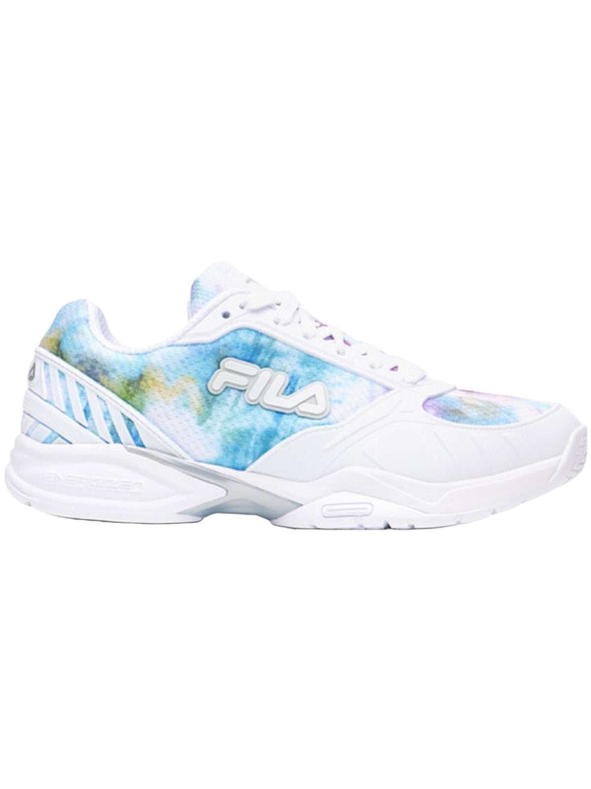 Fila Women's Volley Zone Pickleball Shoes (Multicolor/White/Metallic Silver)