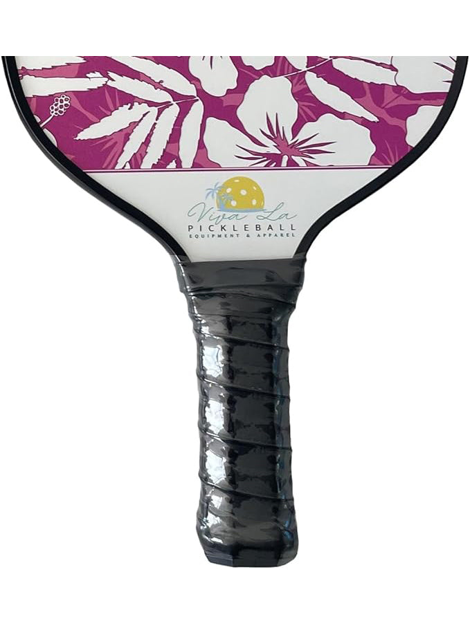 Viva La Pickleball Hawaiian Pickleball Paddle Doubles Bundle with Carrying Case and Balls