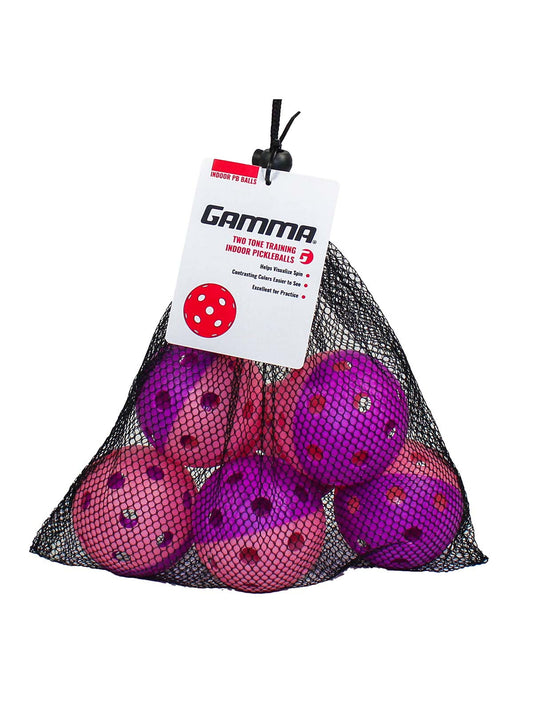 Gamma Two Tone Indoor Pickleball Training Balls (6-Pack)