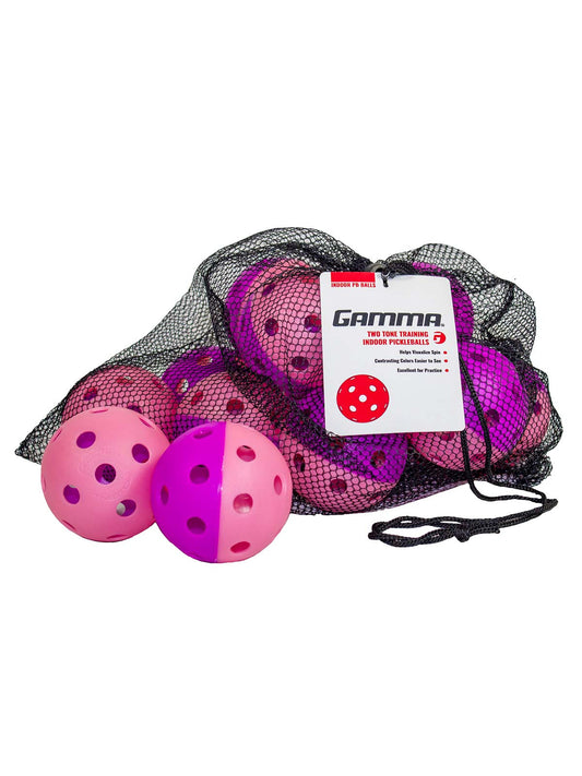 Gamma Two Tone Indoor Pickleball Training Balls (12-Pack)