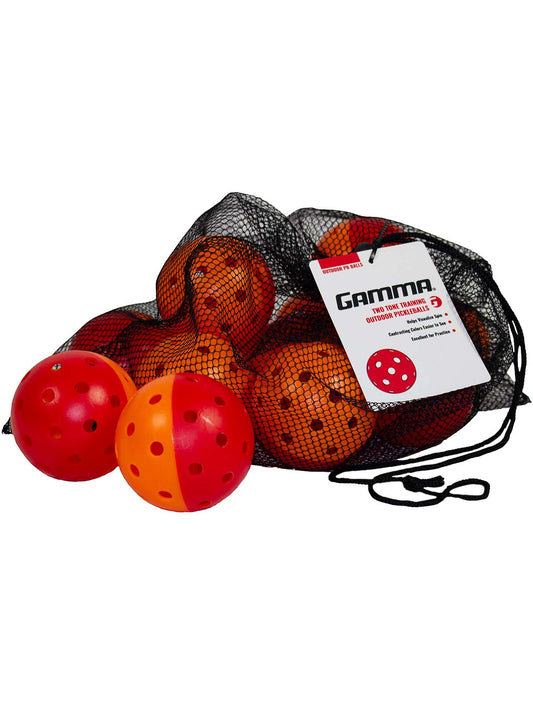 Gamma Two Tone Outdoor Pickleball Training Balls (12-Pack)