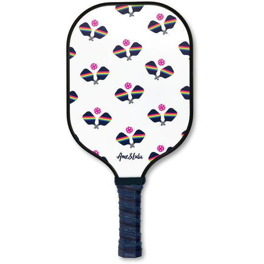 Ame & Lulu Drop Shot Pickleball Paddle (Rainbow Paddles)