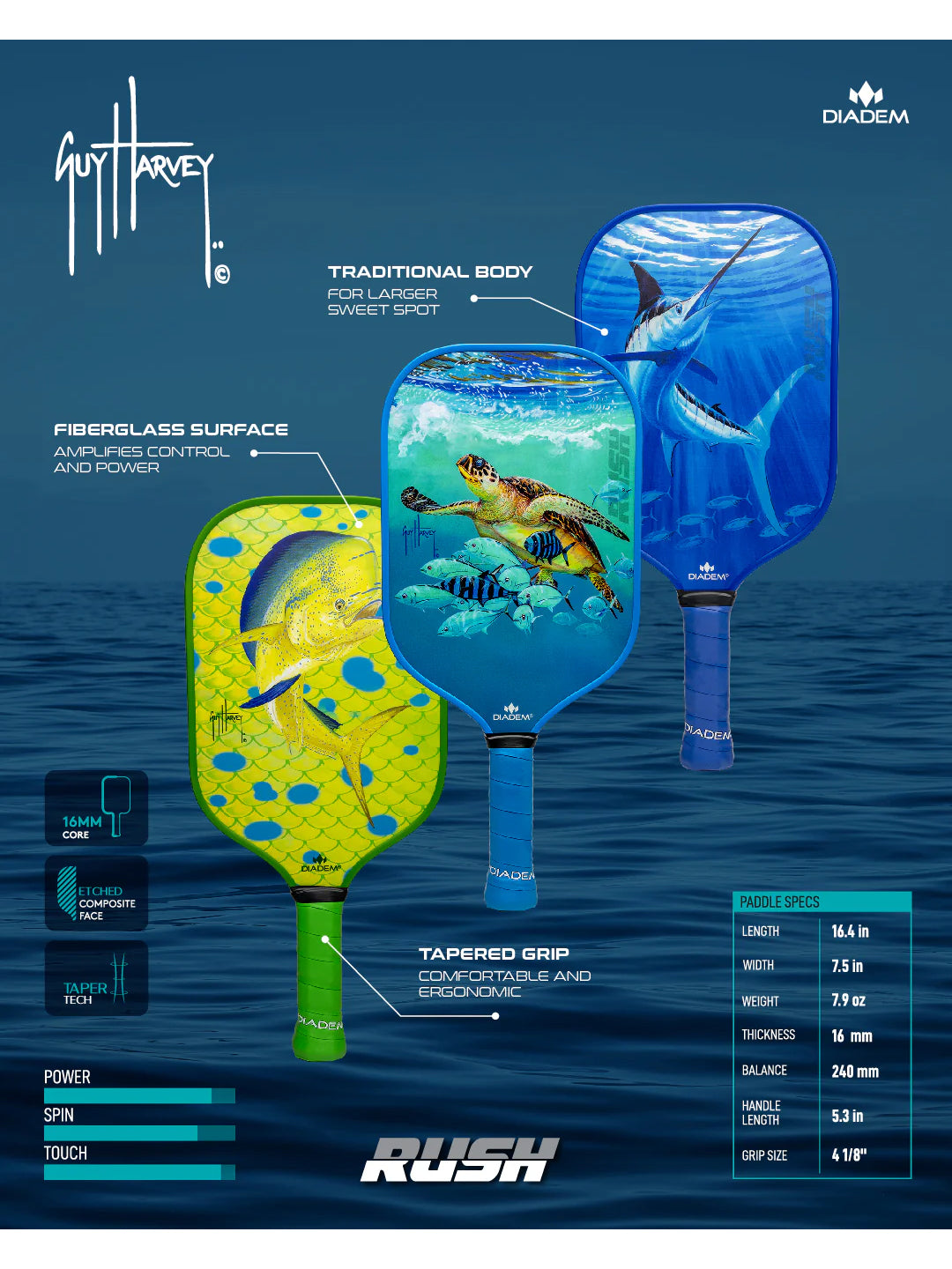 Diadem Guy Harvey Limited Edition Paddles