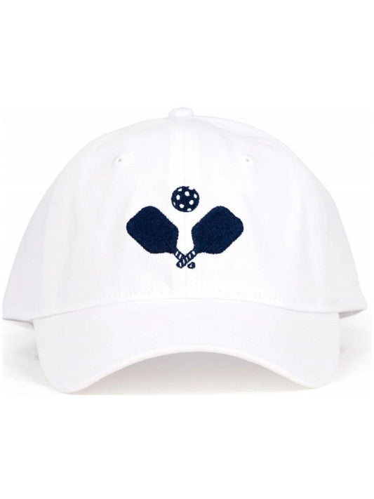 Ame & Lulu Heads Up Tennis Hat (Crossed Paddles White)