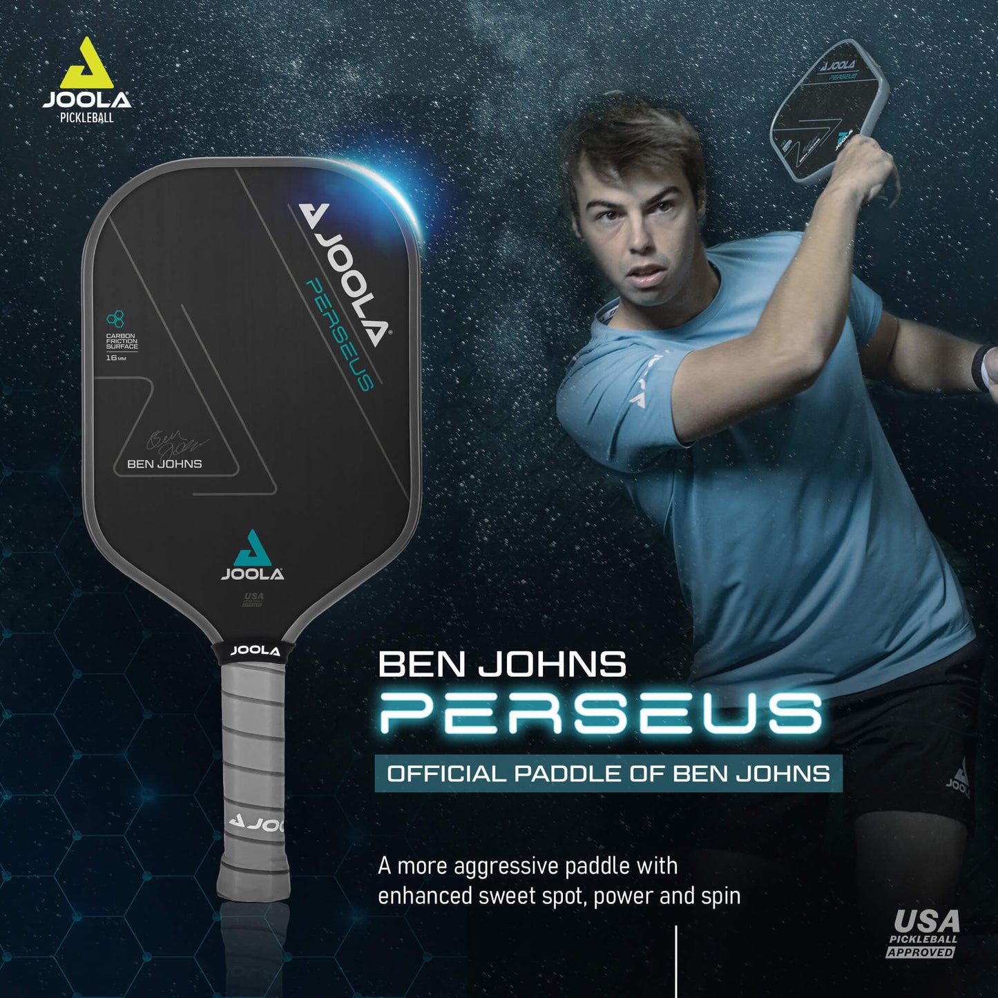 JOOLA - Ben Johns Perseus CFS 16 Pickleball Paddle