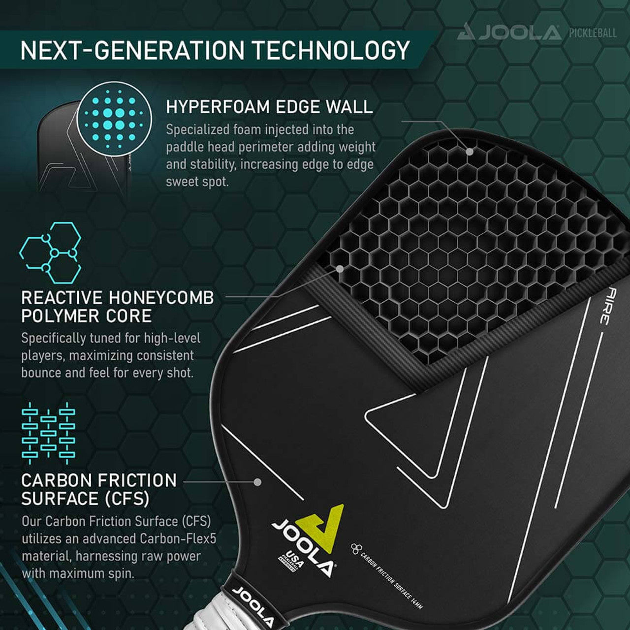 JOOLA - Solaire CFS 14 Pickleball Paddle