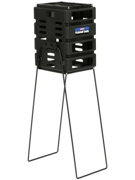 Tourna Ballport Tennis & Pickleball Caddy Ball Hopper (Black)