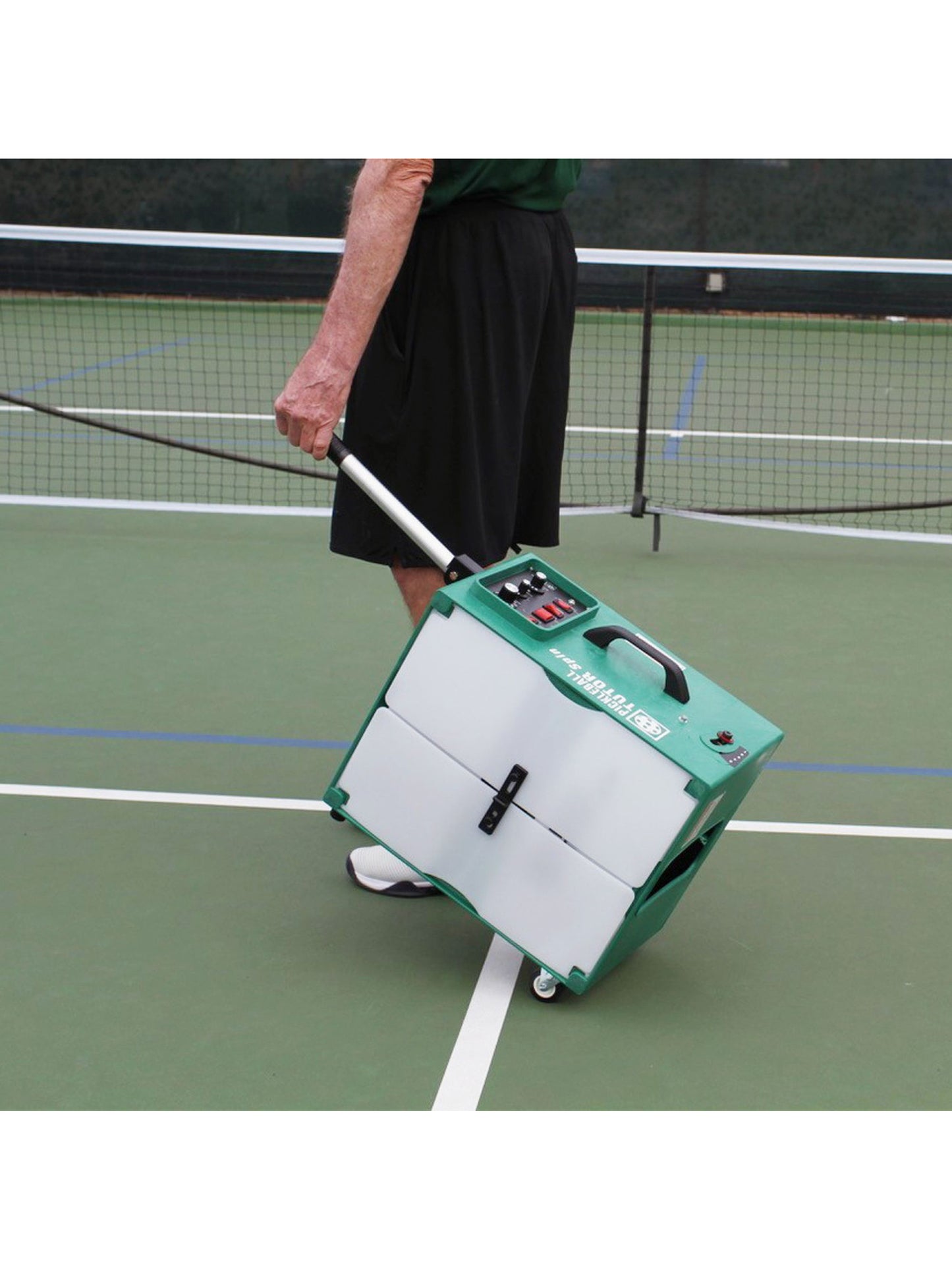 Sports Tutor Pickleball Tutor Spin Ultra Ball Machine (Right and Left Sidespin)