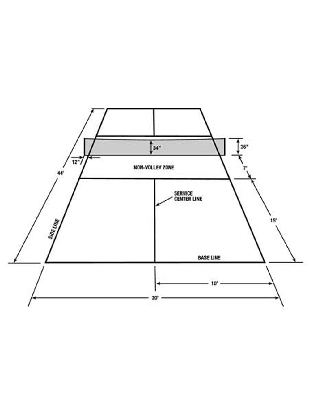 OnCourt OffCourt PickleNet Pickleball Net Replacement - Oval Poles